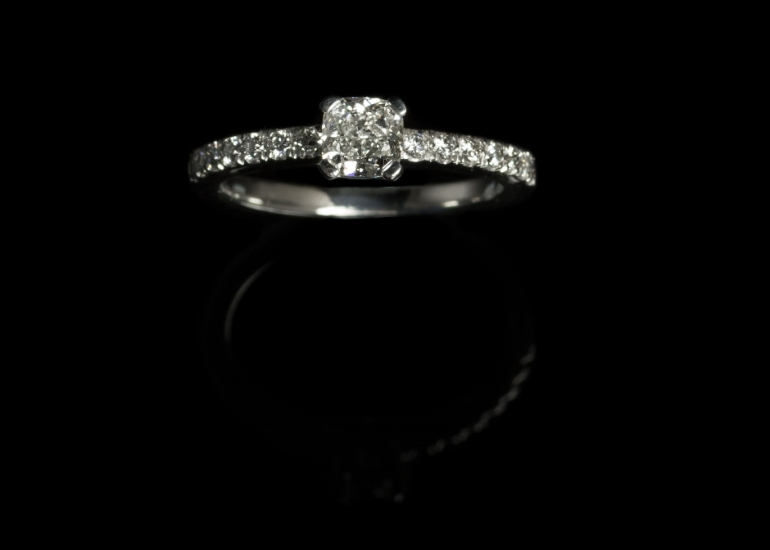 Cushion Cut Engagement Ring